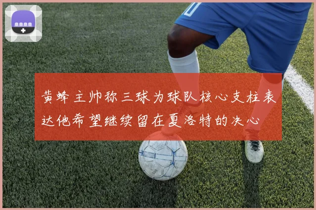 黄蜂主帅称三球为球队核心支柱表达他希望继续留在夏洛特的决心